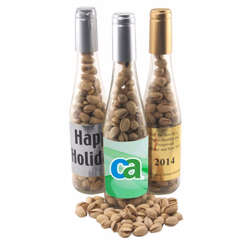 Champagne Bottle with Cashews