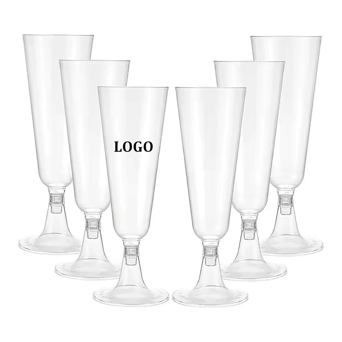 5Oz Disposable Plastic Champagne Cups 1