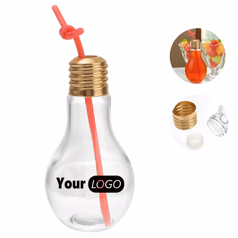 Light Bulb Shaped Glass Bottle