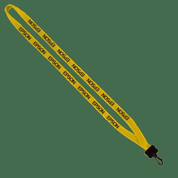 1/2" Cotton Lanyard with Plastic Clamshell & Swivel Snap Hook