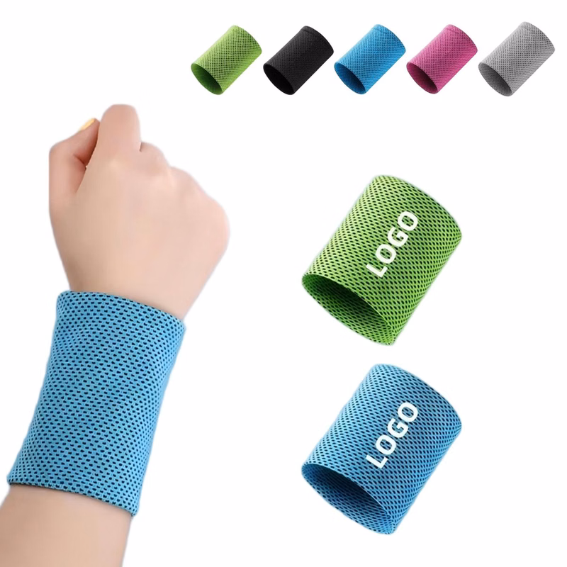 Summer Ice Silk Sports Absorbent Wristbands
