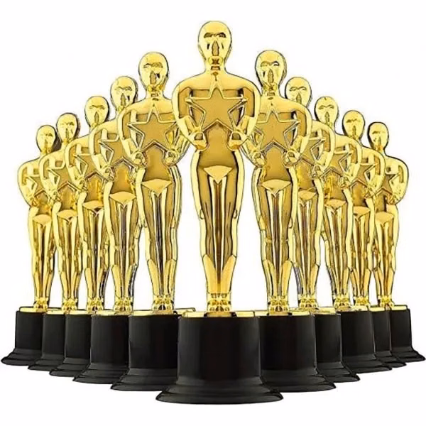 6" Golden Statue Trophy Awards 12 Pack