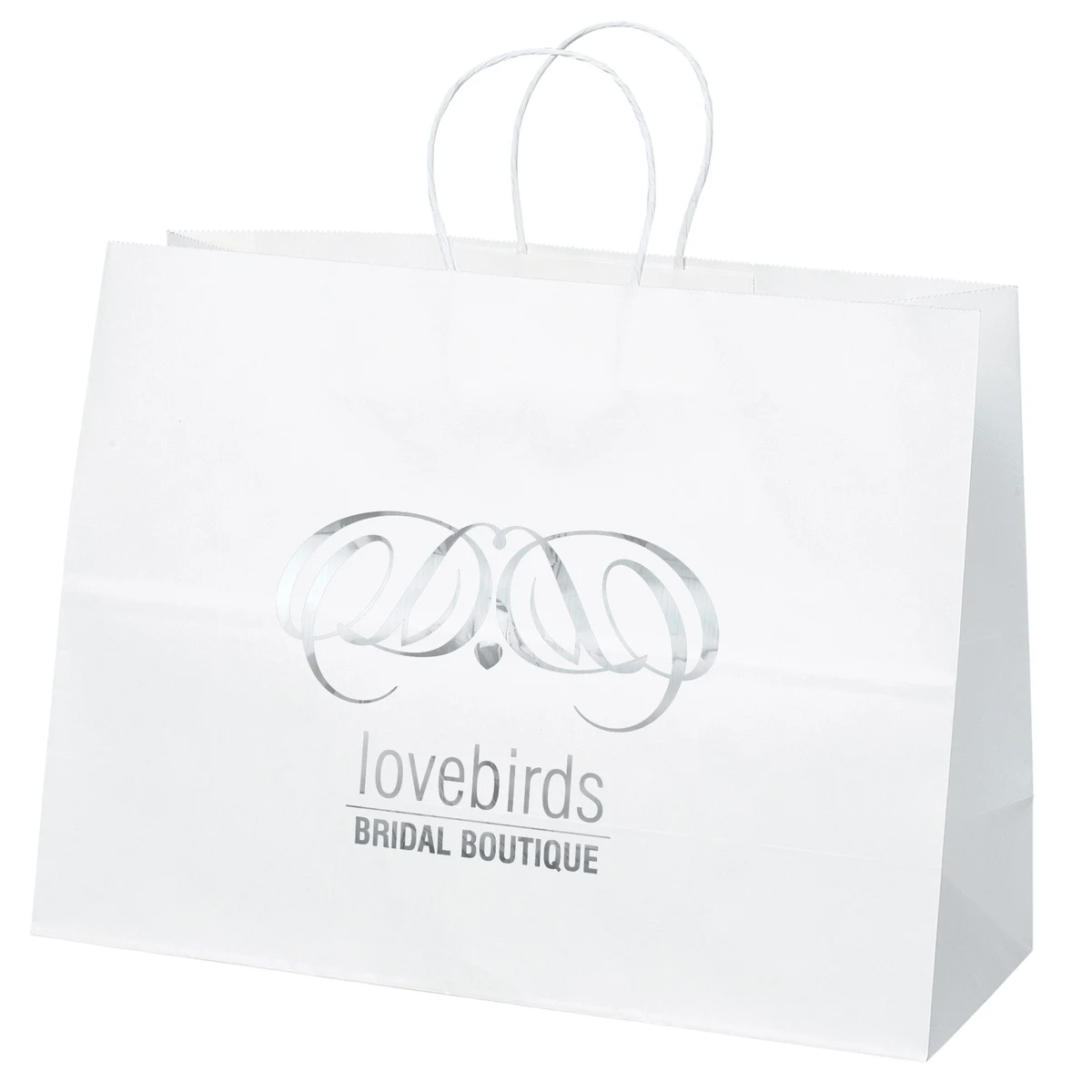 Vogue - White Shoppers - Foil Print 1