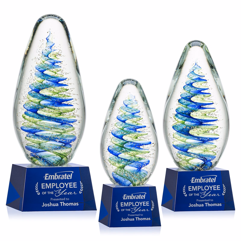 Jezebel Award on Robson Base - Blue