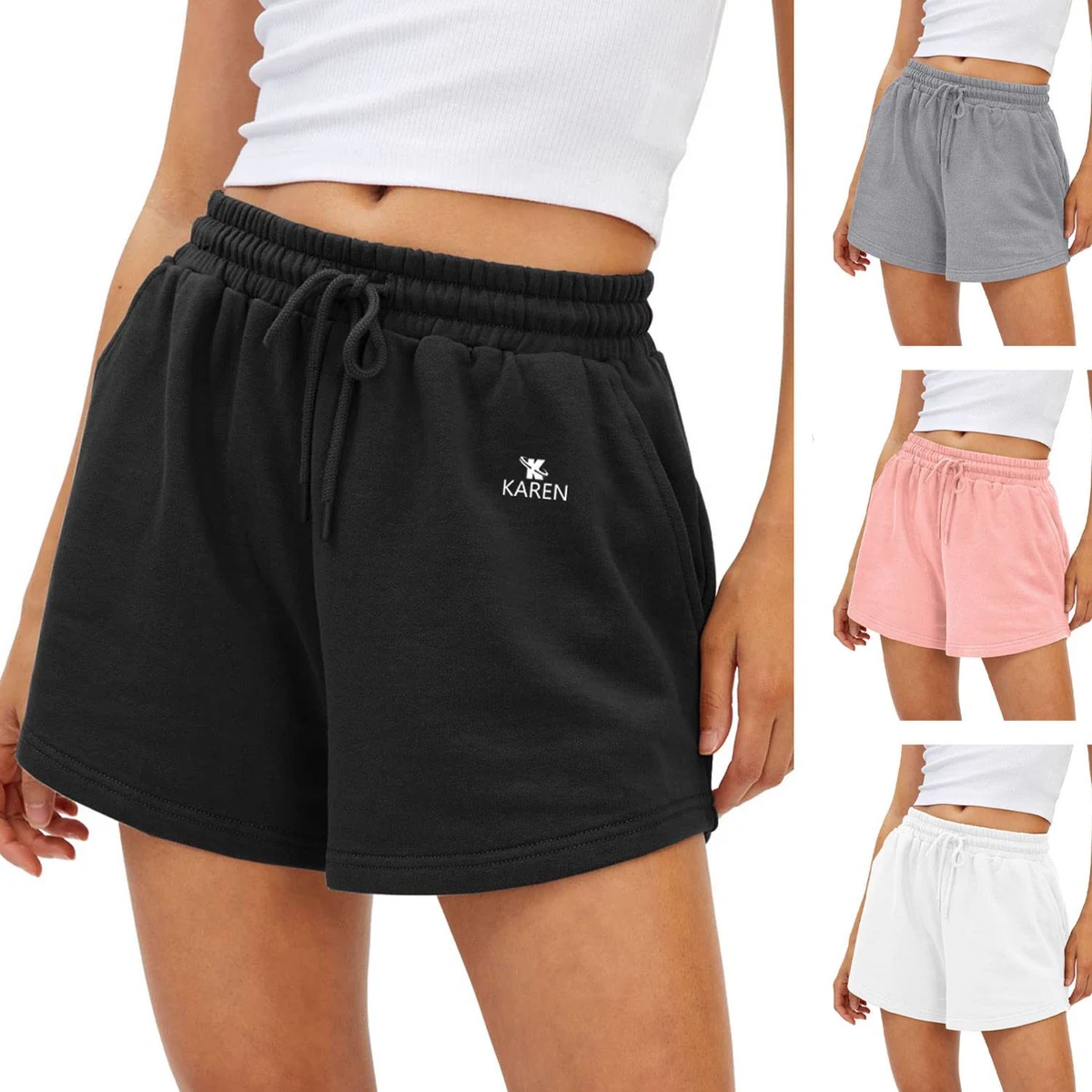 Casual Summer Womens Sweat Shorts 1