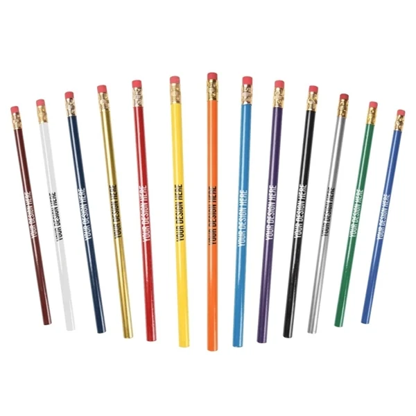 Custom Birch Wood Color-Changing Mood Pencil with Eraser — Office Desk Giveaway 1