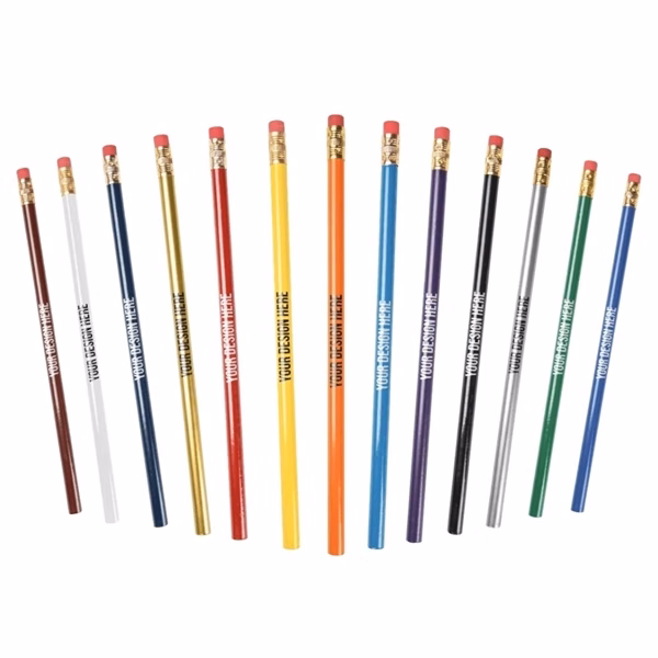 Custom Birch Wood Color-Changing Mood Pencil with Eraser — Office Desk Giveaway