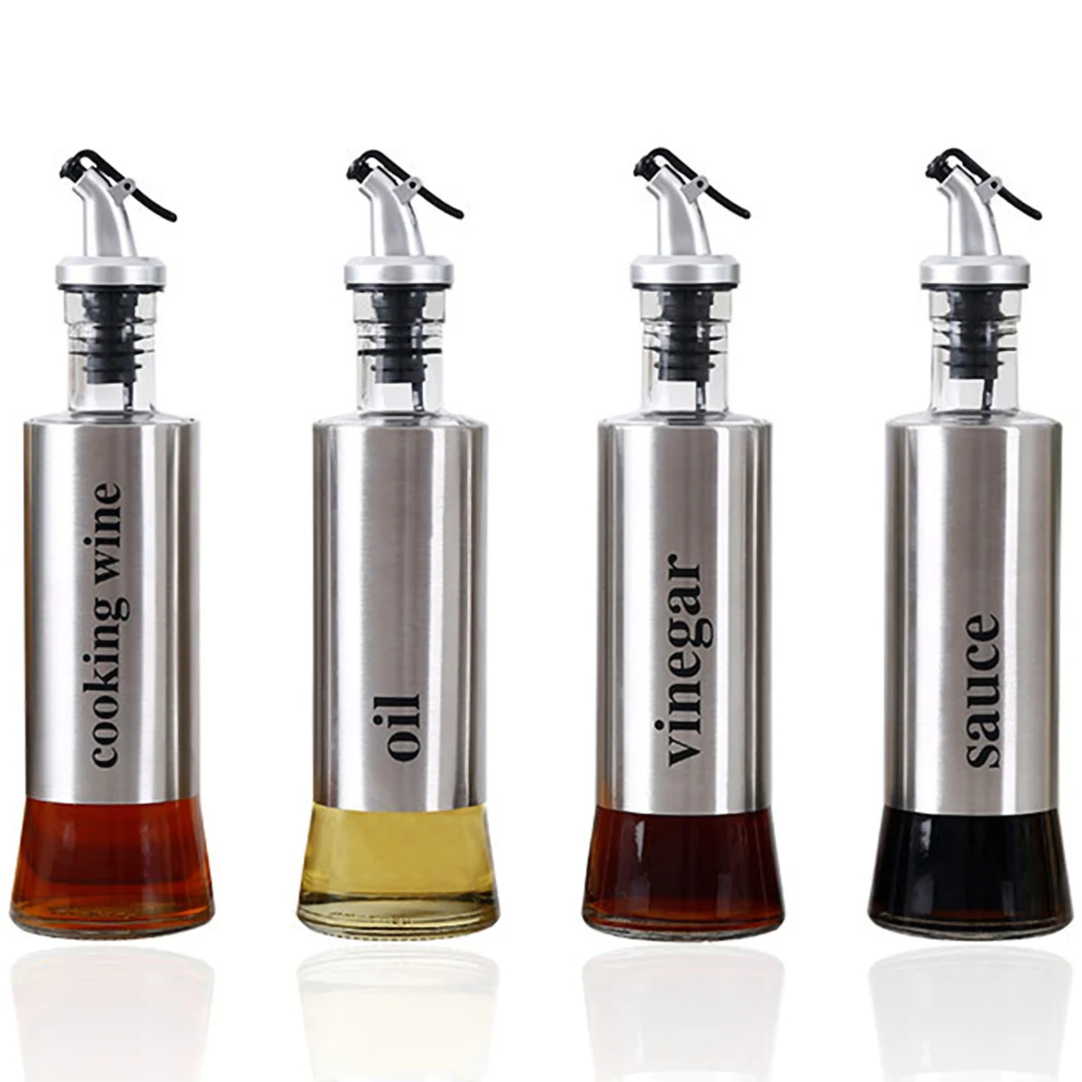 10 Oz. Stainless Steel Oil Dispenser 1