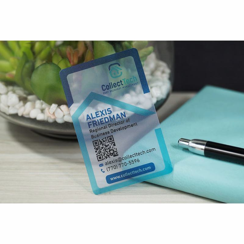 Quick Clear Plastic Business Cards