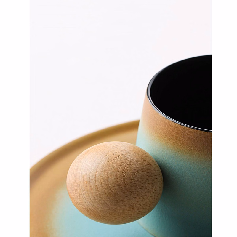 French gradient Style Porcelain Teacup Set in Gift Box