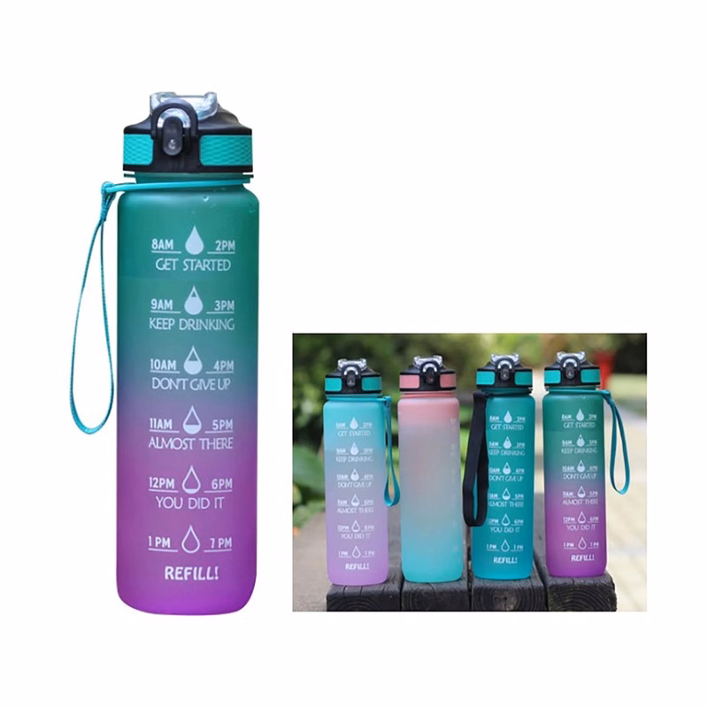 Motivational Water Mugs with Time Marker