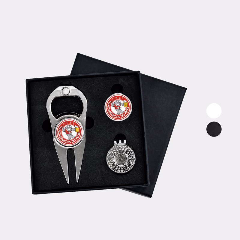 TiTUS® 3-in-1 Golf Tool Set - Divot Tool, Ball Marker & Cap Clip