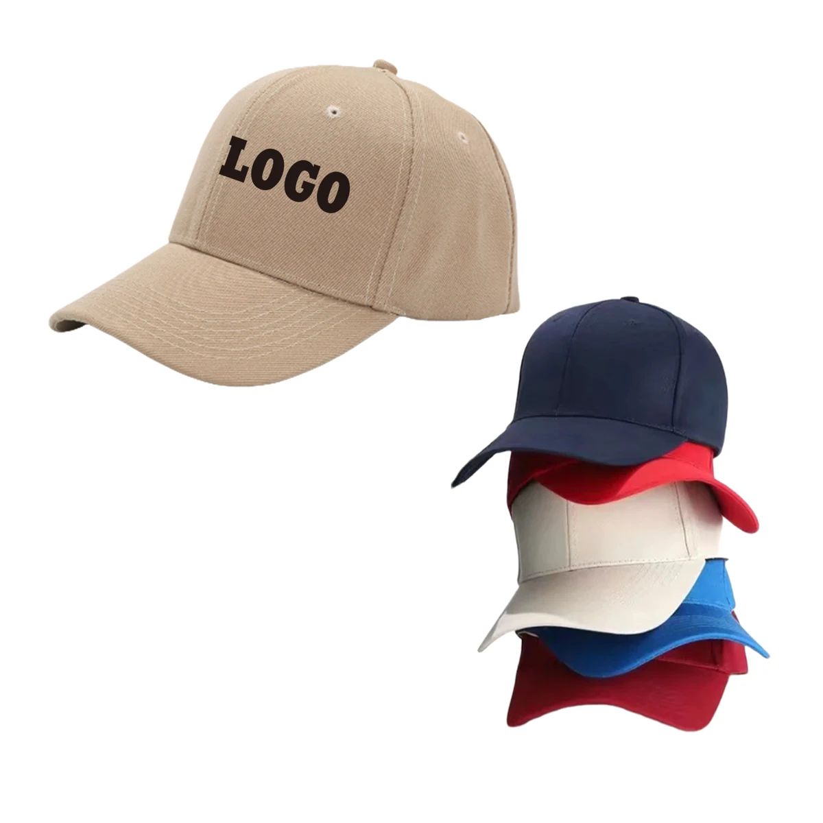 Baseball Cap With Metal Snap Adjuster MOQ50 1