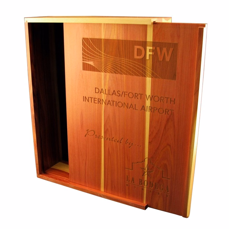 3 Bottle Wine Box, 11.25 x 14.625 x 4"