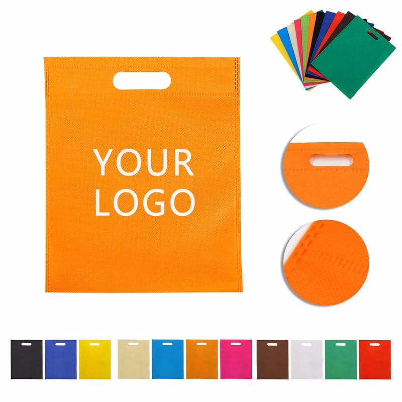 Non-Woven Flat Tote Shopping Bag Lightweight