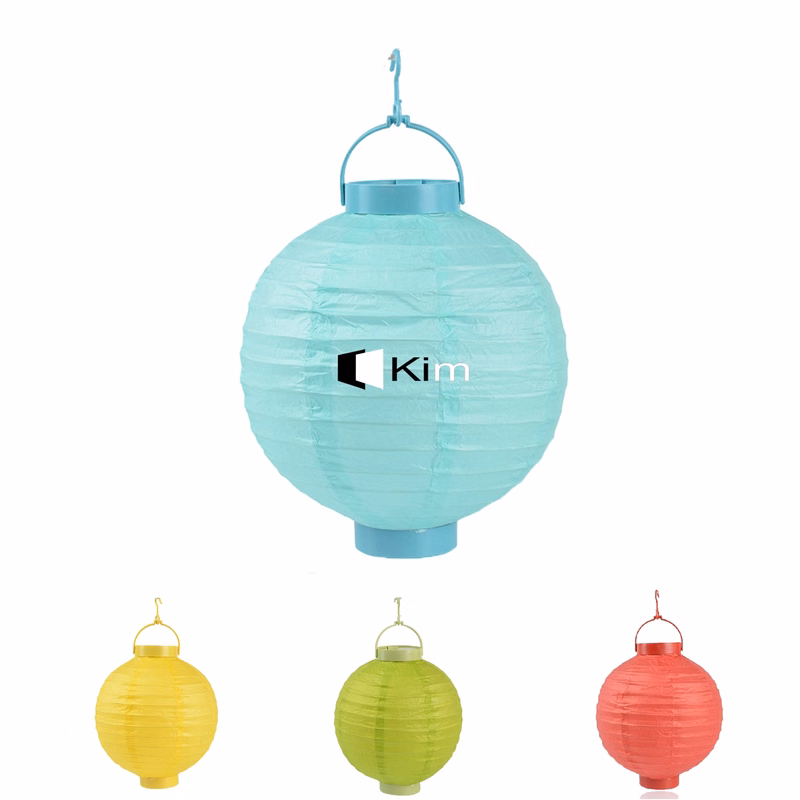 8-Inch LED Solid color Paper Lantern