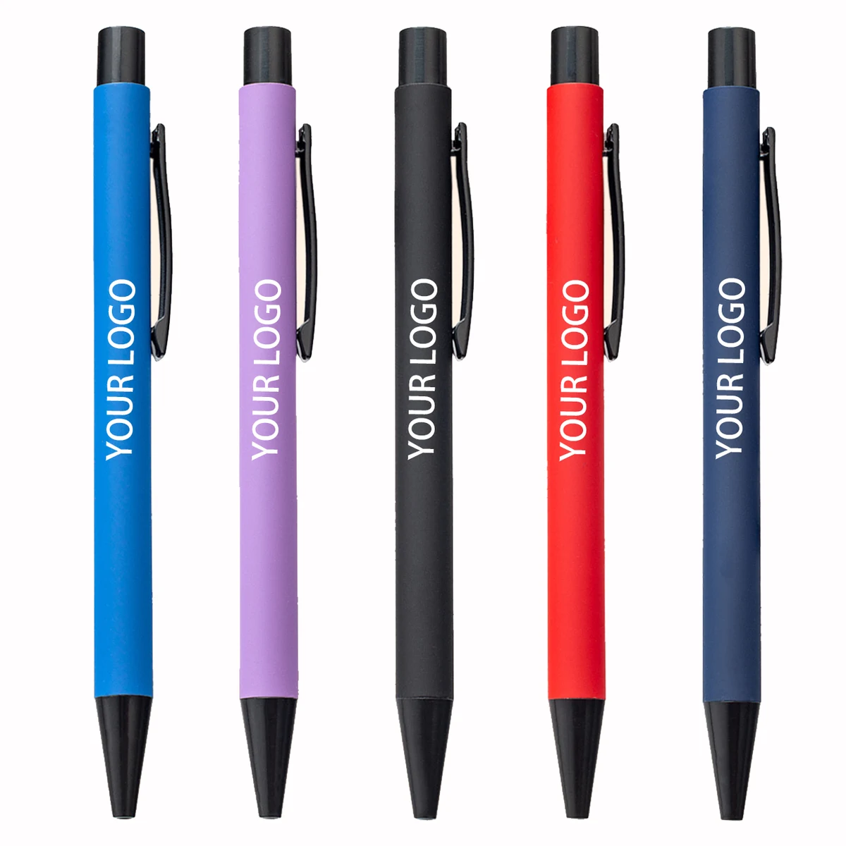 Soft-Touch Metal Click Ballpoint Pens 1