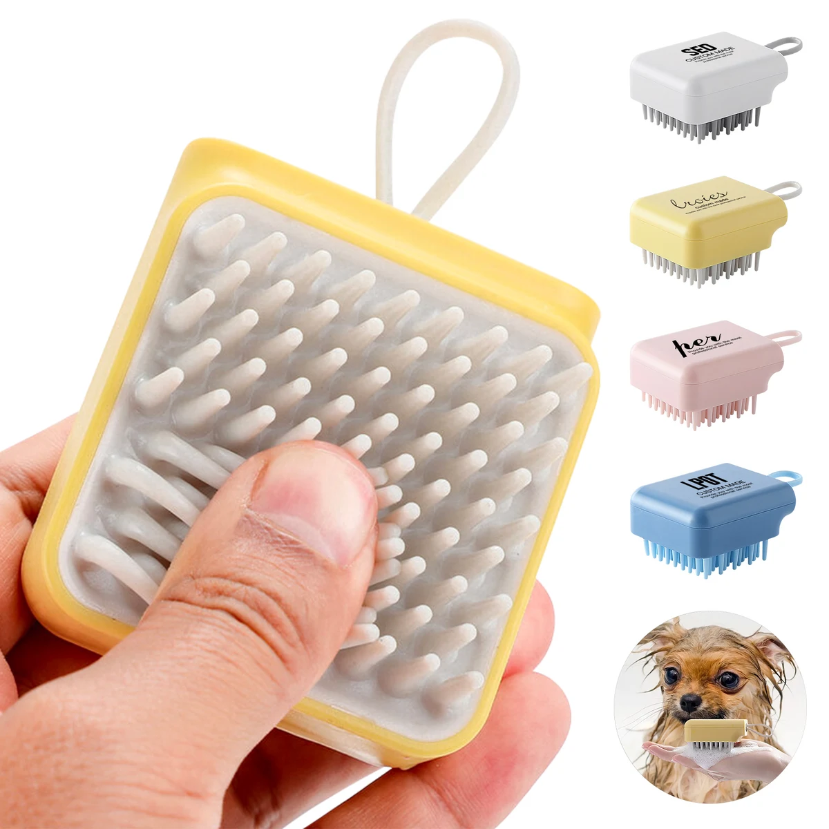 Pet Massaging Shampoo Brush 1