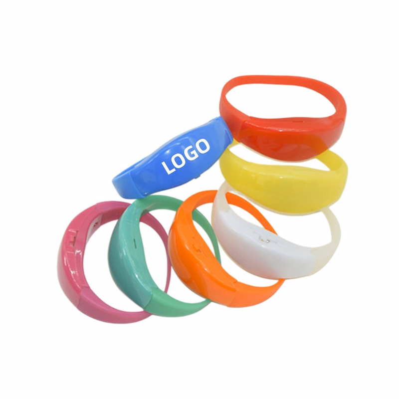 Voice-Activated LED Silicone Bracelet
