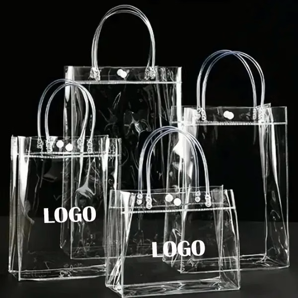 Transparent Soft PVC Gift Tote with Hand Loop