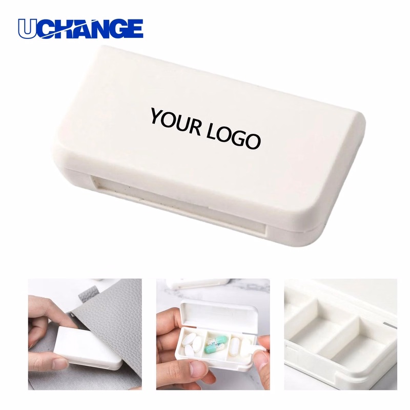 Pill Storage Box Organizer Compact with Sealed Clasp Closure