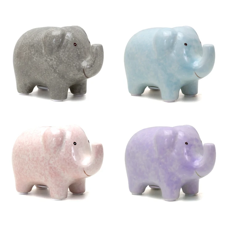 Elephant - Unique Mini Hand Painted Ceramic Bank 1