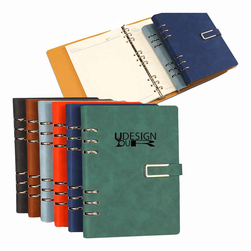 A5 Size Loose-Leaf Genuine Leather Notebook