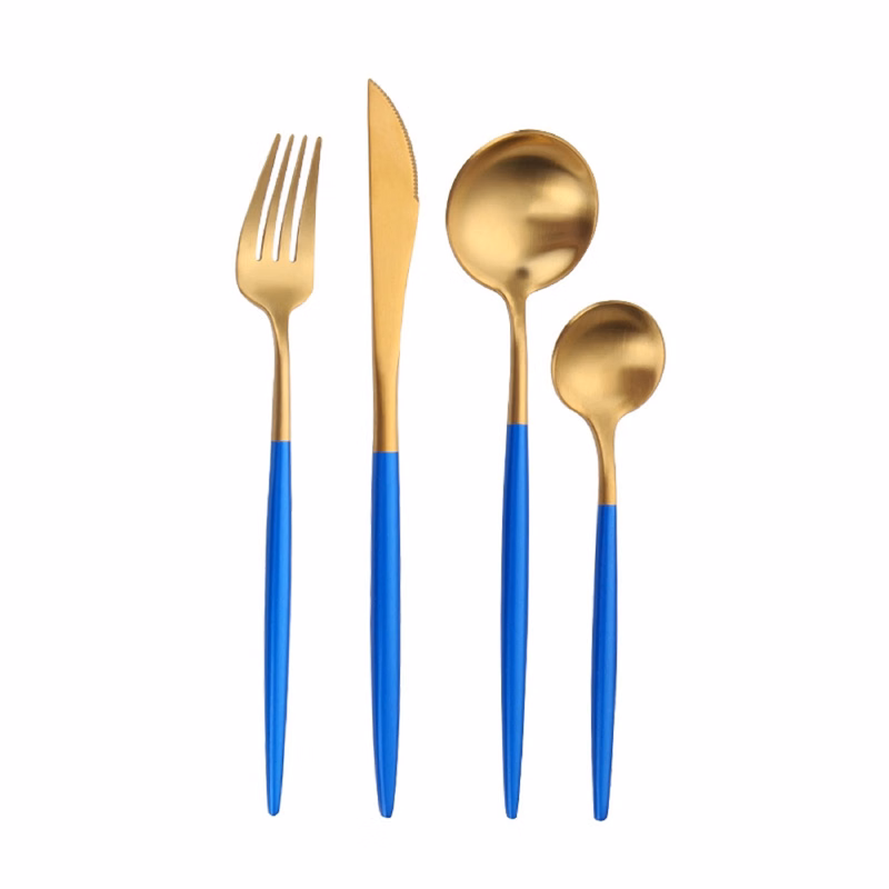 Stainless Steel Cutlery Set with Colorful Handle