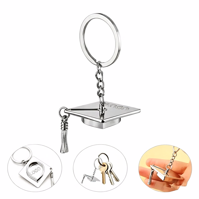 Graduation Cap Themed Keychain