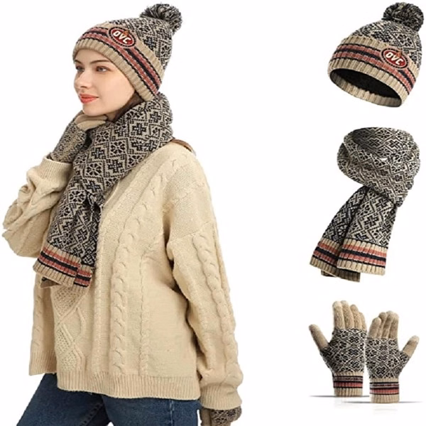 Winter Hats Scarf Gloves