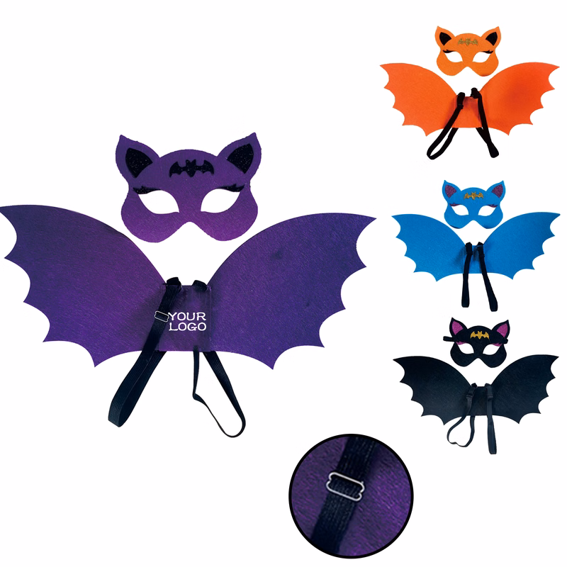 MOQ 20 PCS Adjustable Bat Wings And Mask