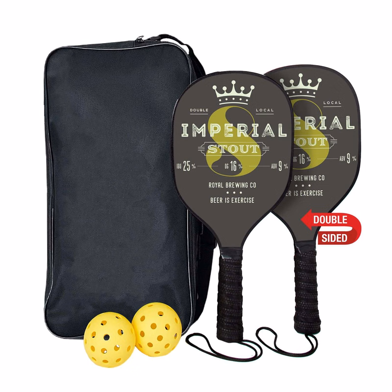 Pickleball Set with Double-Sided Paddles