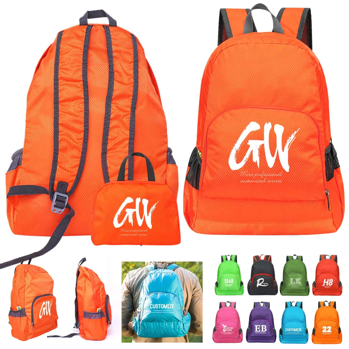Outdoor Travel Sports Folding Backpack 1