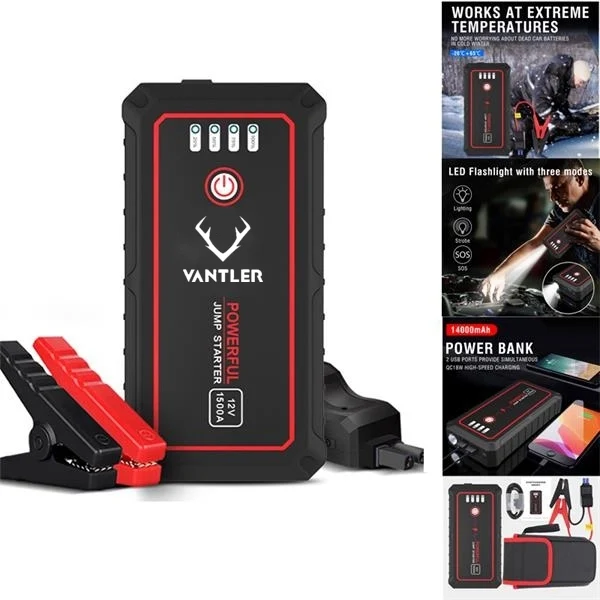 Emergency Kit 14000mah 1500A 12V Jump Starter 1