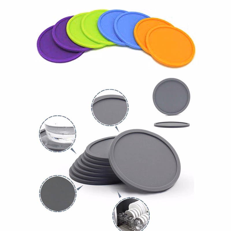 Insulated High Temperature Resistant Round Silicone Coaster