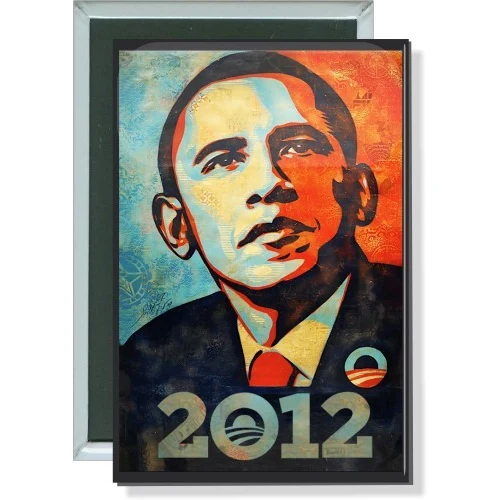 Barack Obama, 2012 logo, Political Button 1