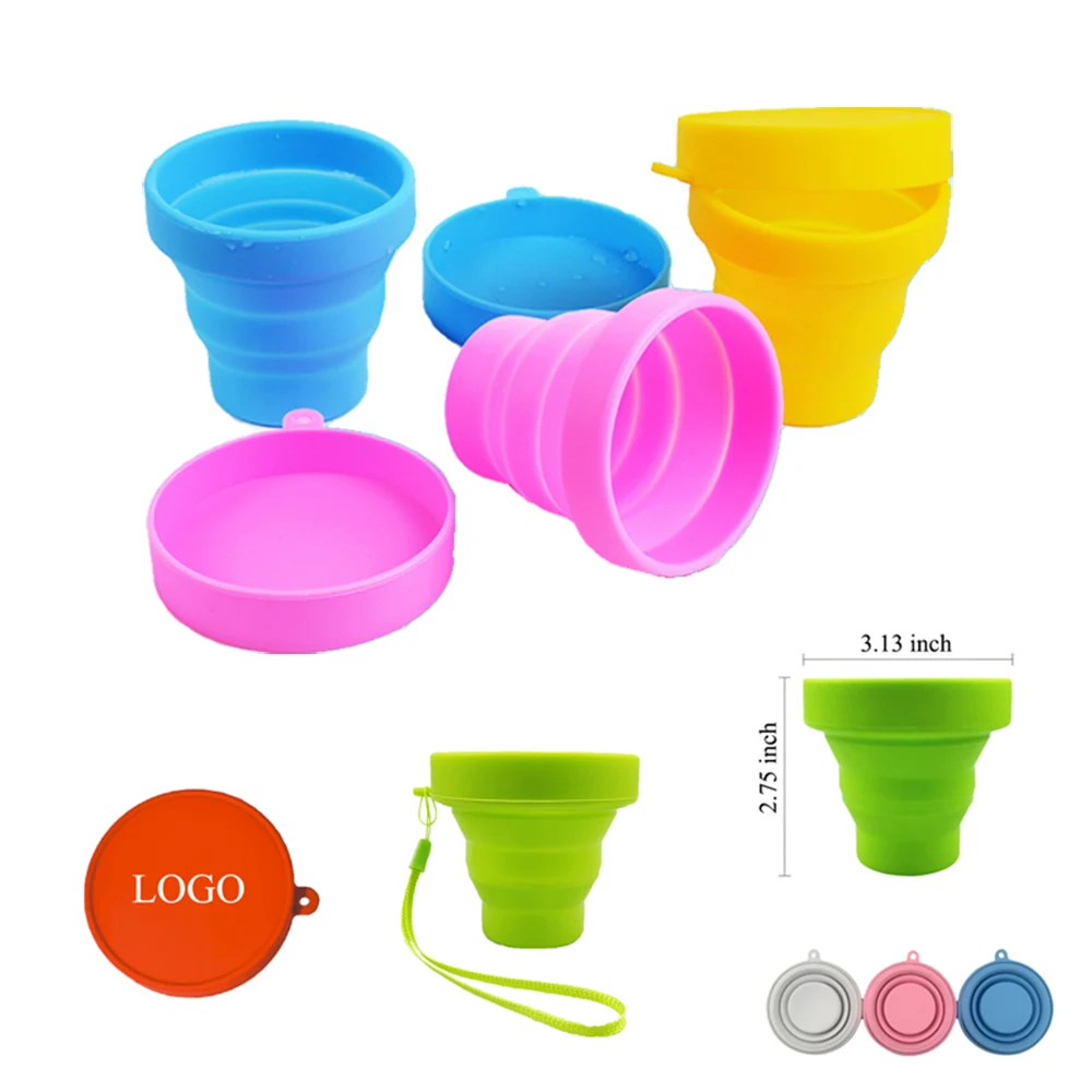 5oz Reusable Collapsible Silicone Travel Cup 1