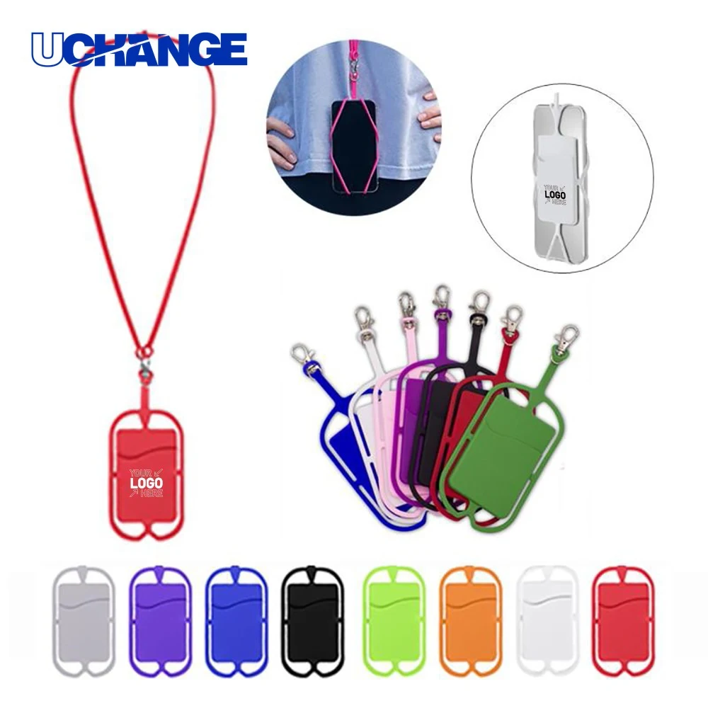 Silicone Phone Lanyard with Pocket 1
