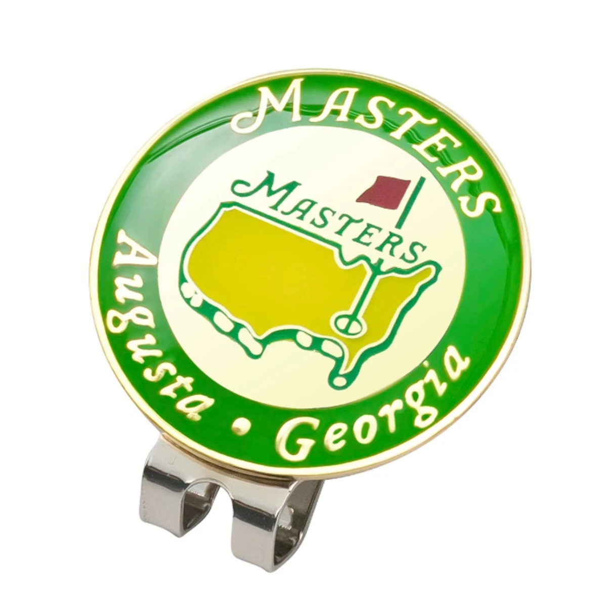 Golf Hat Clip 1.2"D With Magnetic Golf Ball Marker 1