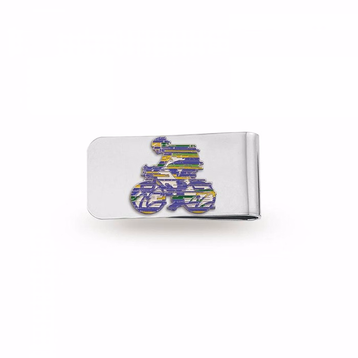 Money Clip with Soft Enamel Lapel Pin (Up to 1 in)