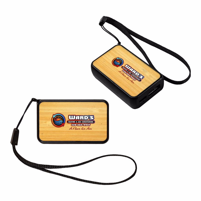 UL 1000mAh NanoCharge Bamboo Power Bank