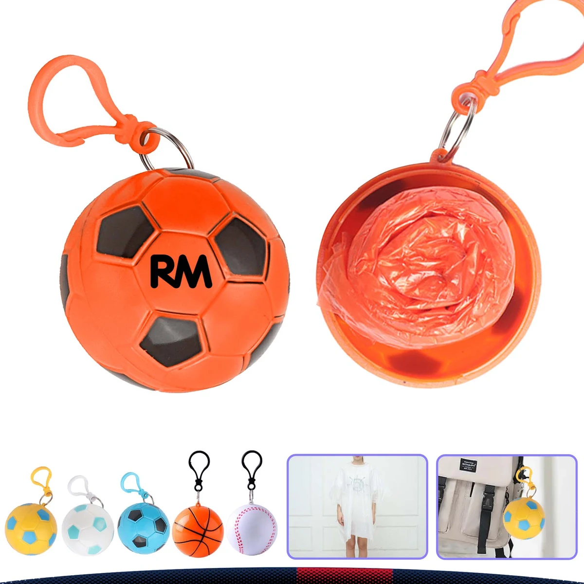 Raincoat Keychain Ball 1
