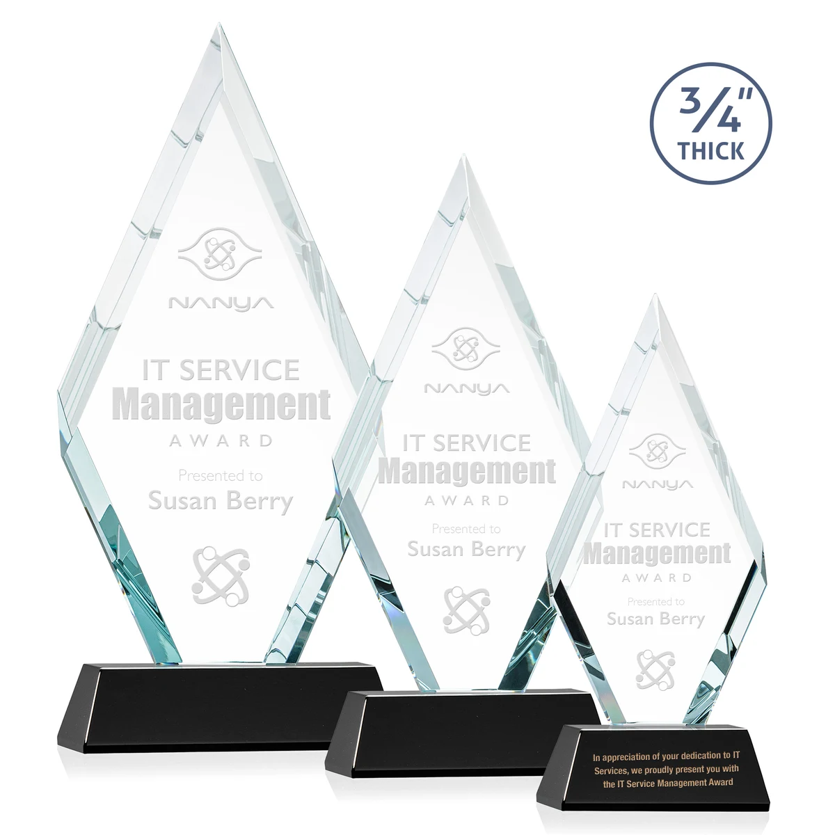 Richmond Award on Newhaven Base - Black 1
