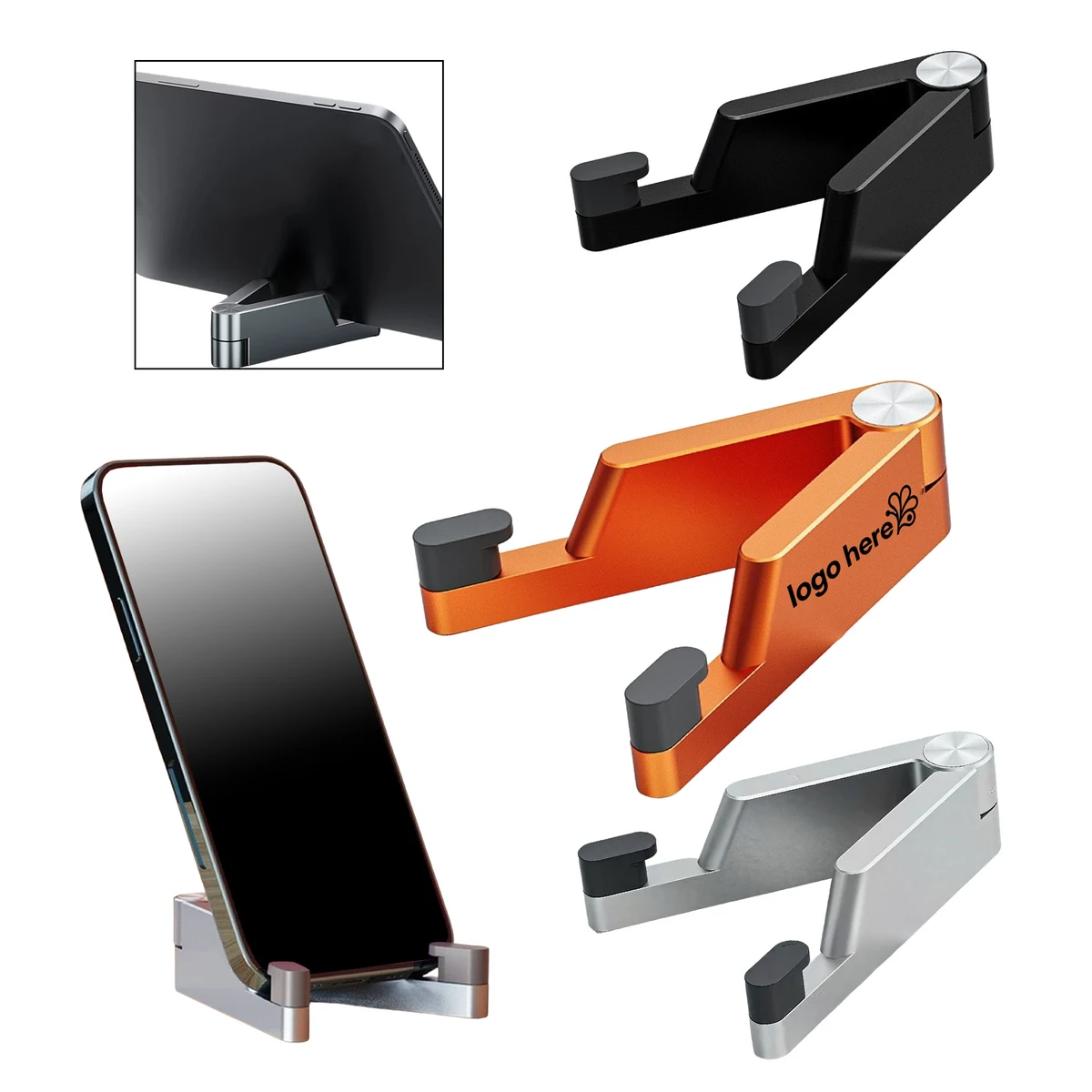 V-Shaped Alloy Portable Phone Stand 1