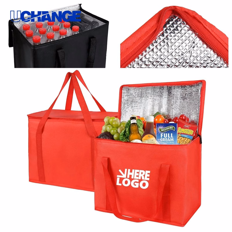 Insulated Grocery Shopping Tote Bag