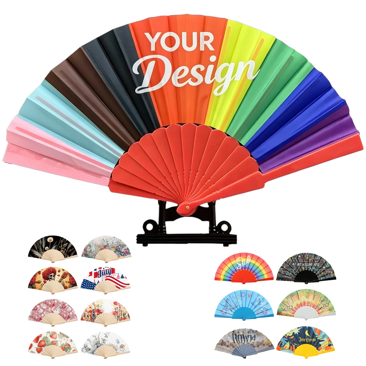 Plastic Folding Fan 1