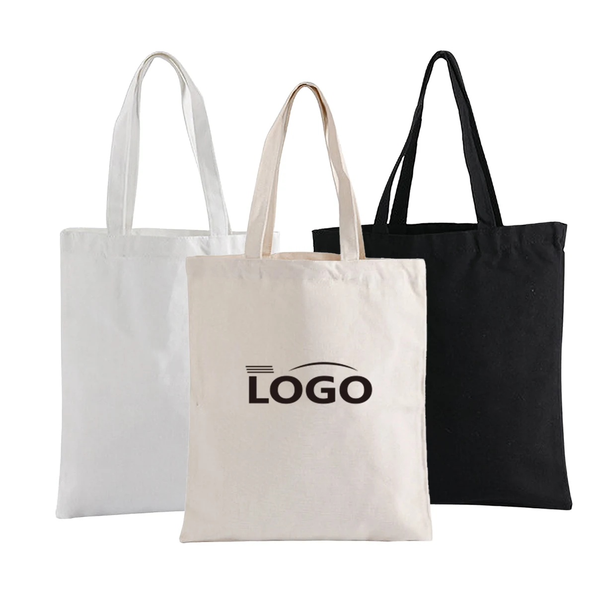 Cotton Eco-Conscious 98% Canvas Tote Bag Foldable Grocery 1