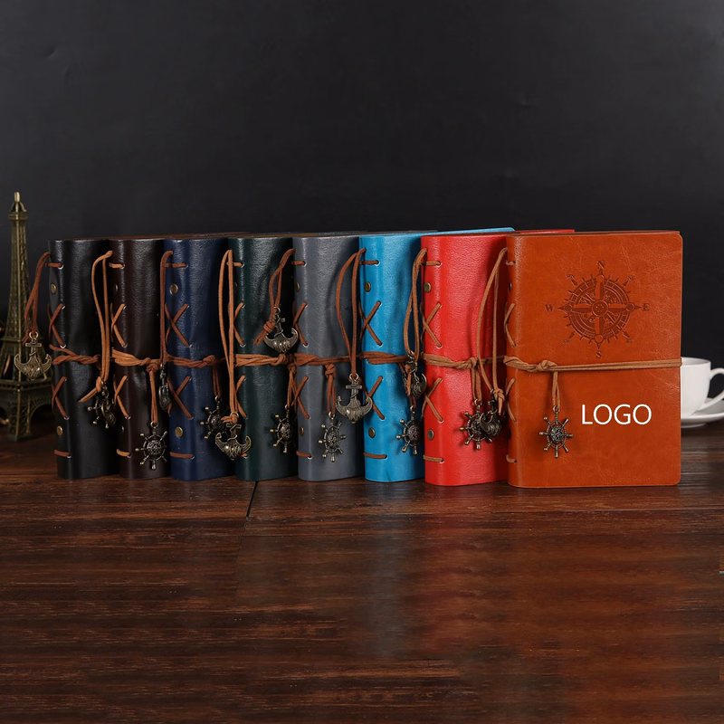 A6 Business PU Cover Bandage Pirate Notebook