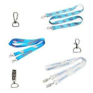 Polyester Lanyard With Dual Clips 1
