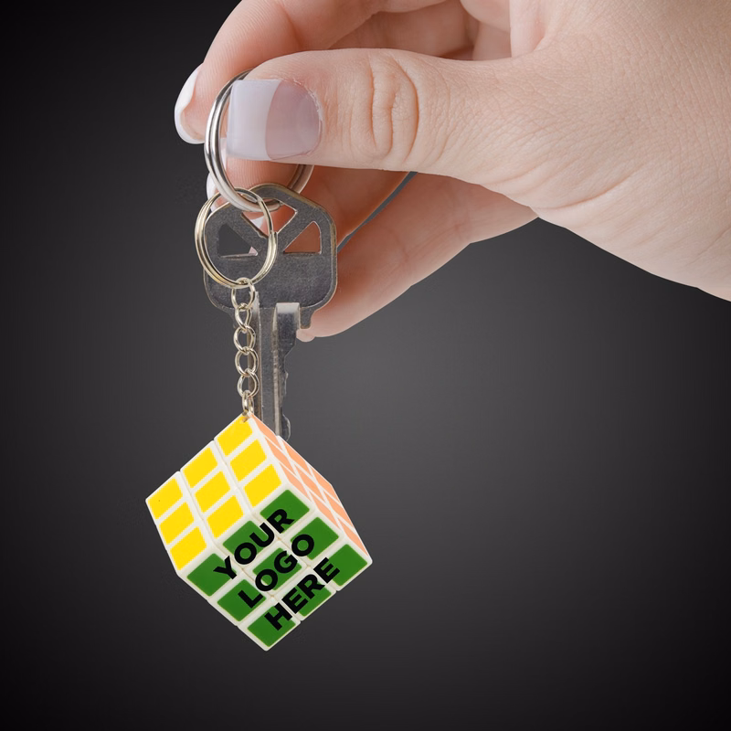 Magic Puzzle Cube Keychain